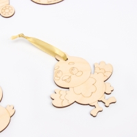 Заготовки для творчества. Роспись по дереву &laquo;Пасха: цыплята&raquo;, 5 шт