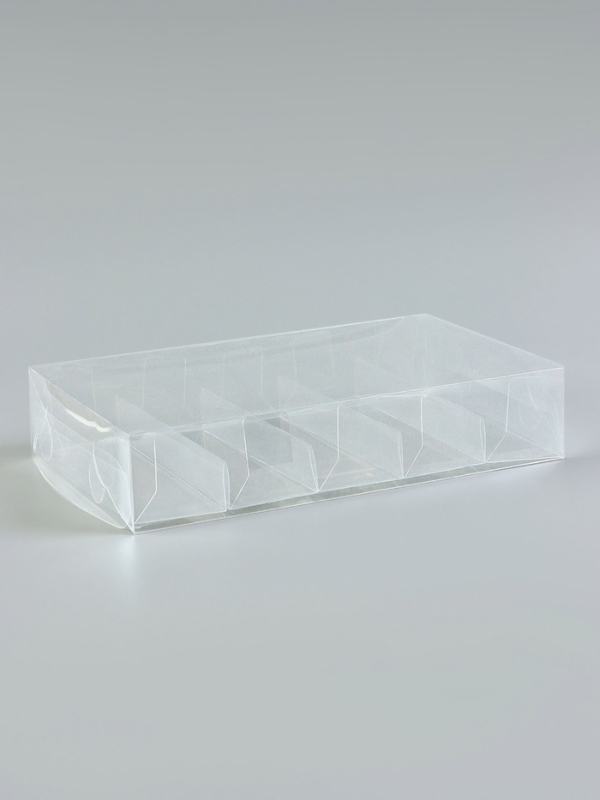 Коробка под 5 эклеров из PVC, 25 х 15 х 5 см