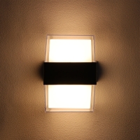 Светильник фасадный &laquo;Гранд двойной&raquo;, FSD-083, 10 Вт, 3000К, IP65, 220 В, металл, черный