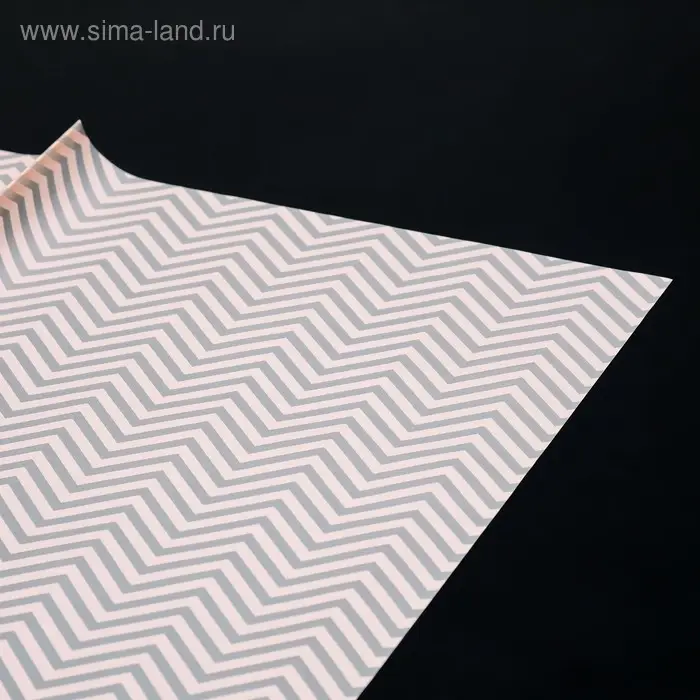 Плёнка матовая с рисунком &laquo;Волна&raquo;, персиковая, 57&times;57 см