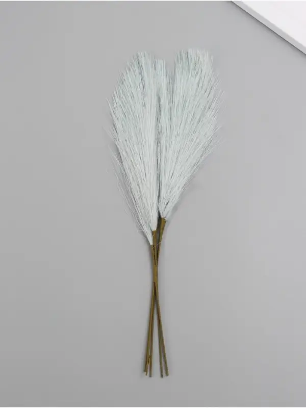 Искусственное растение для творчества "Ковыль" бирюза 29 см