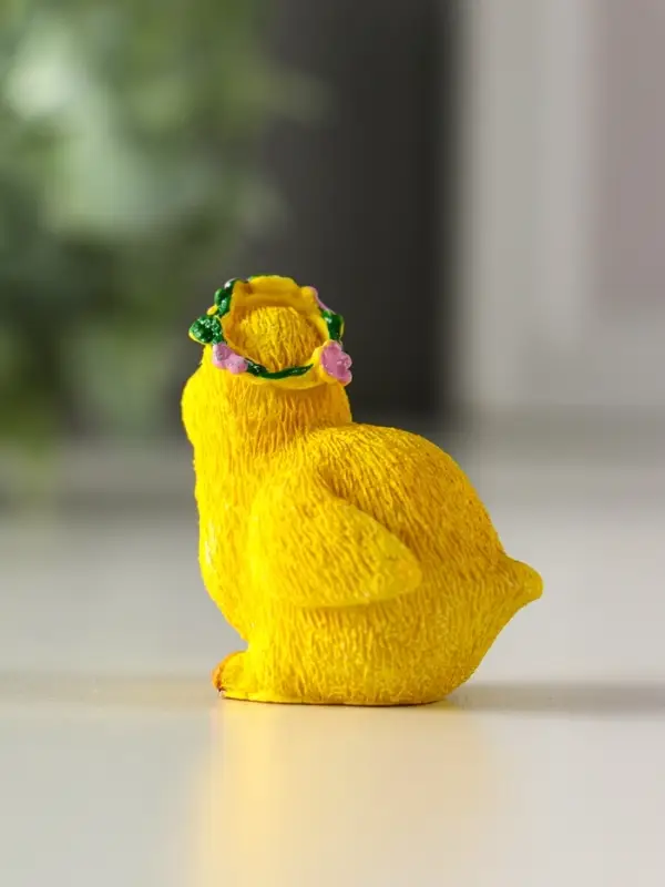 Сувенир полистоун "Цыплёнок в веночке/с гнездом" МИКС 4х3х4 см