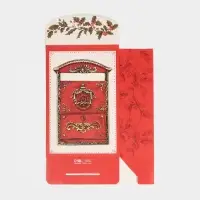 Коробка подарочная новогодняя складная &laquo;Ретро&raquo;, 15 х 7 х 22 см, Новый год