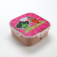 Ланч - бокс с ложкой, &laquo;Треню&raquo;, 17,8 х 17,8 х 7 см