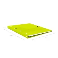 Тетрадь на кольцах А4, 80 листов в клетку ErichKrause "Neon", пластиковая обложка на кнопке, блок офсет, белизна 100%, МИКС