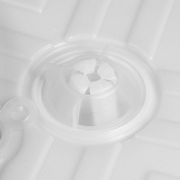 Подставка под зонт квадратная белая, d основания 43 см, h - 13 см, 16 л, d зонта 20-32 мм