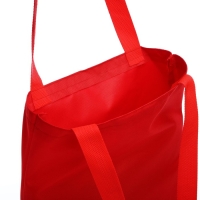 Шопер NAZAMOK, однотонный, 35х0.5х40 см, отд без молнии, без подклада, красный Шопер NAZAMOK, однотонный, 35х0.5х40 см, отд без молнии, без подклада, красный