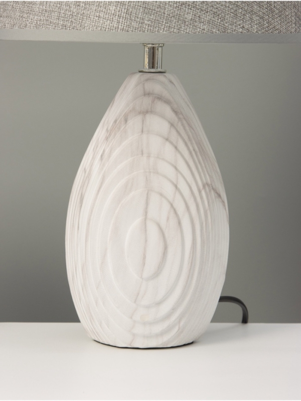 Настольная лампа "Капля" 1х40Вт Е14 серый 22,5х22,5х37см