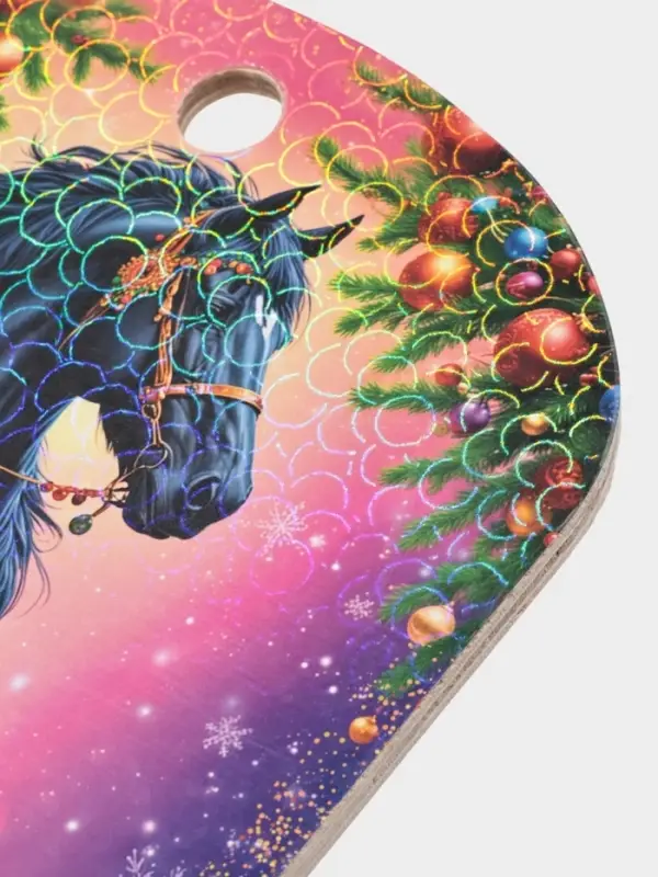 Доска разделочная сувенирная Дарим Красиво &laquo;Символ года. Здоровья&raquo;, дерево, 27.5&times;19.5&times;0.5 см, разноцветная