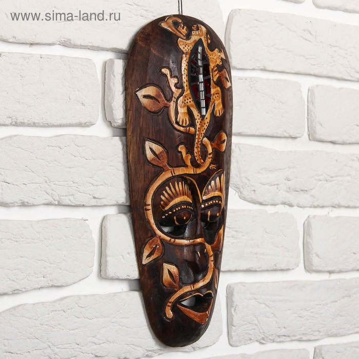 Маска дерево "Геккон" 30х13х2 см