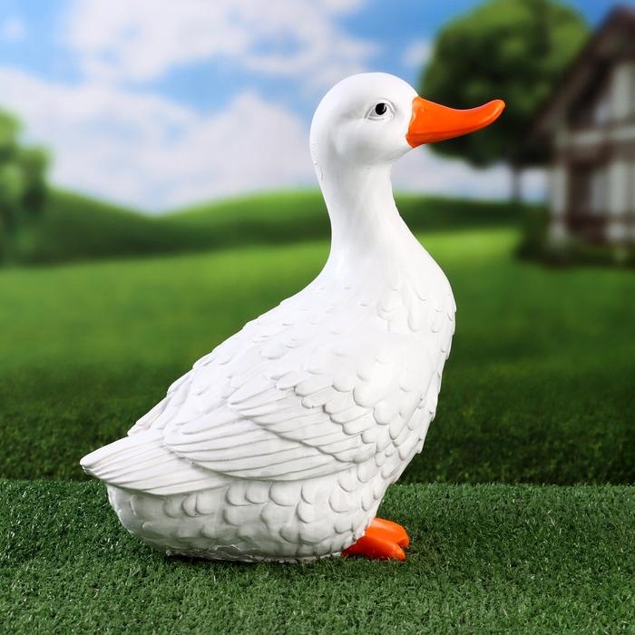 Садовая фигура "Гусь" 23х14х30см ///