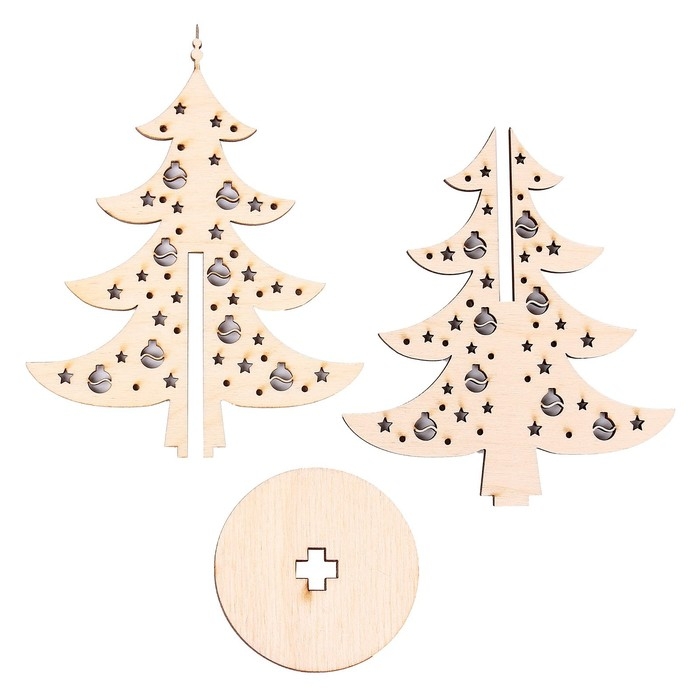 Модель из дерева &laquo;Ёлка сборная №7&raquo;