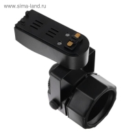 Трековый светильник под лампу Gu5.3, восемь граней, корпус черный Трековый светильник под лампу Gu5.3, восемь граней, корпус черный