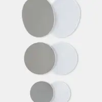 Набор 6шт заплаток клеевых для обуви кожзам серый АУ