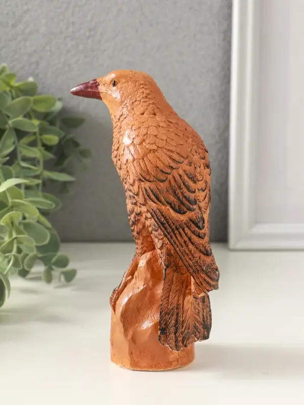Фигурка гипс &laquo;Ворон на камне&raquo;, 16&times;10 см, мультиколор