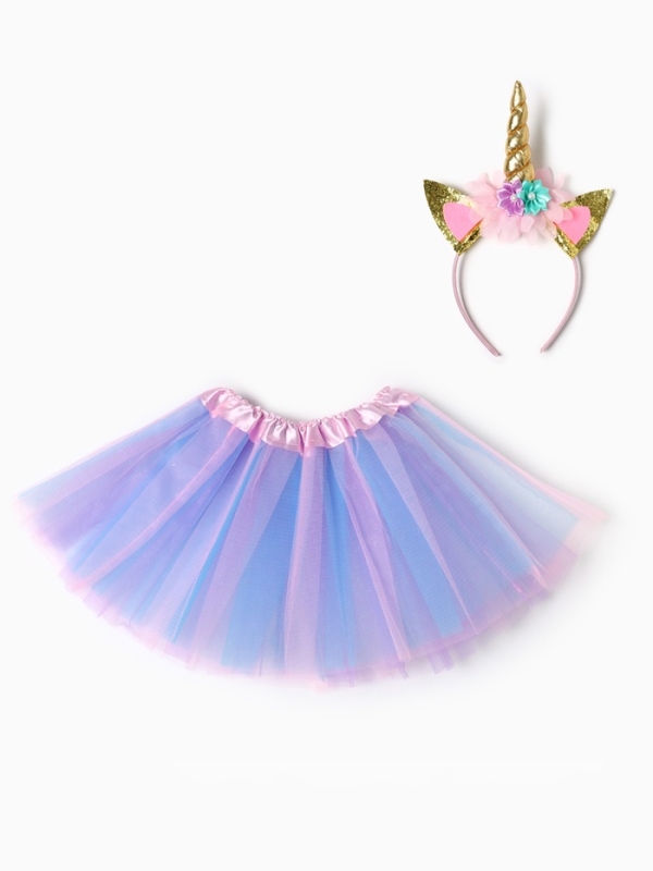 Набор для фотосессии KAFTAN Набор для фотосессии KAFTAN "Единорог": юбка трехслойная и ободок, 25 см