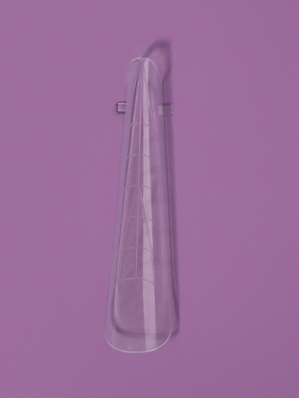 Верхние формы для наращивания в контейнере, 120 шт, 12 размеров, цвет прозрачные