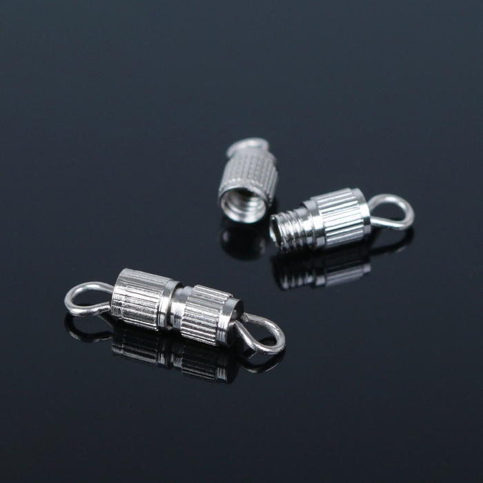Замок винтовой 7&times;3 мм (набор 10 шт.), цвет серебро