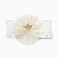 Повязка на голову Крошка Я "Цветочек", 20 см, цвет кремовый Повязка на голову Крошка Я "Цветочек", 20 см, цвет кремовый