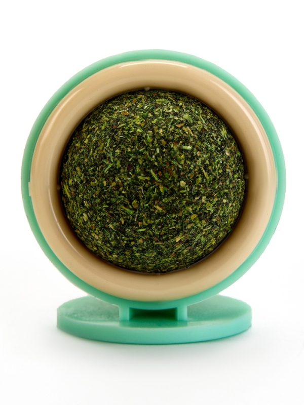 Игрушка для кошек из кошачьей мяты "Мороженное" на основании, 5 х 4 см, розовая