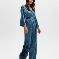 Комплект женский (жакет, брюки) KAFTAN Velvet 52-54, синий