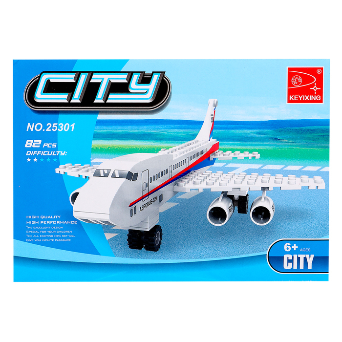 Конструктор &laquo;Пассажирский самолёт&raquo;, 78 деталей