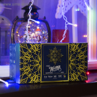 Гирлянда &laquo;Бахрома&raquo; 3 &times; 0.6 м, IP44, УМС, белая нить, 160 SMD-LED, свечение мульти, 220 В