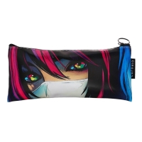 Пенал мягкий 1 отделение, 90х200, плоский, искусственная кожа, универсальный, фиолетовый, Colorio "Аниме глаза" Пенал мягкий 1 отделение, 90х200, плоский, искусственная кожа, универсальный, фиолетовый, Colorio "Аниме глаза"