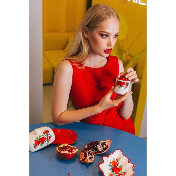 Сахарница Доляна &laquo;Гранат&raquo;, 150 мл, d=7 см