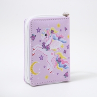 Кошелёк детский на молнии &laquo;Выбражулька&raquo;, цвет сиреневый