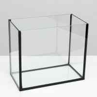 Аквариум Прямоугольный "Атолл" с крышкой, 13 литров, 30 х 16 х 26/31 см, чёрный Аквариум Прямоугольный "Атолл" с крышкой, 13 литров, 30 х 16 х 26/31 см, чёрный