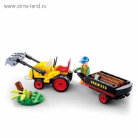 Конструктор Город &laquo;Лесозаготовочный погрузчик&raquo;, 110 деталей