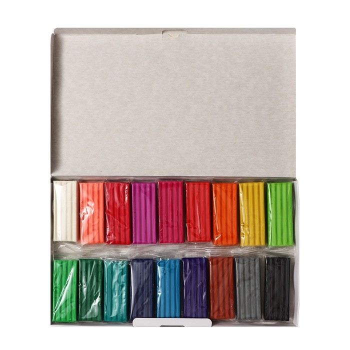 Пластилин 18 цветов, 288 г, ErichKrause Пластилин 18 цветов, 288 г, ErichKrause "Классический", в картонной упаковке