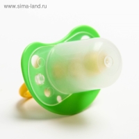 Соска - пустышка латексная анатомическая &laquo;Милые зверята&raquo;, от 0 мес., с колпачком, цвет МИКС