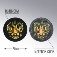 Термонаклейка на одежду &laquo;Орёл&raquo;, диам.6 см