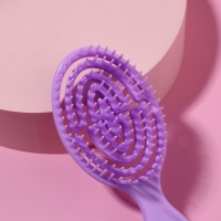 Расчёска - мини массажная, 5,5 &times; 14 см, цвет фиолетовый