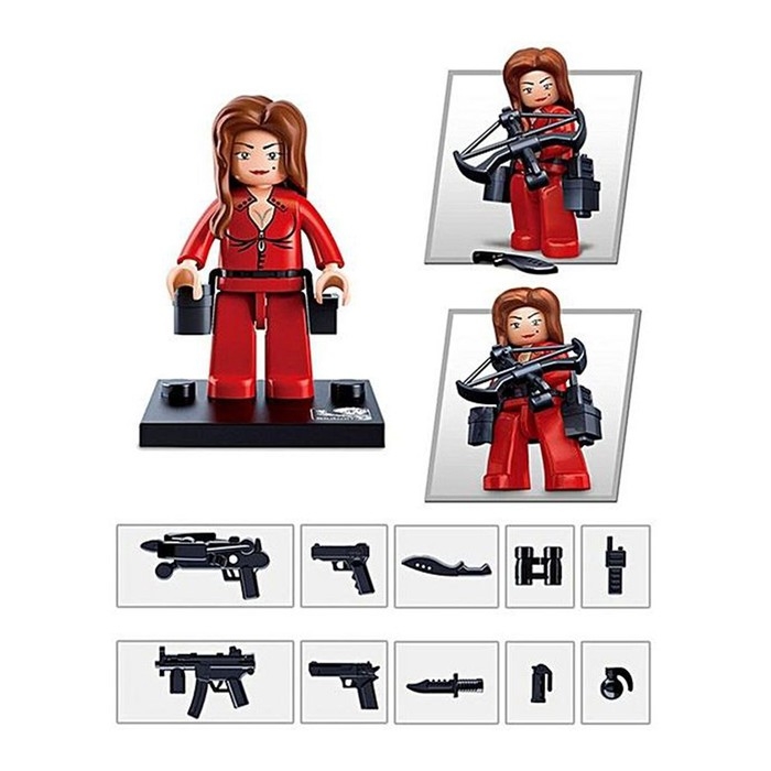 Конструктор фигурки &laquo;Полиция и грабители&raquo;, 1 шт., МИКС