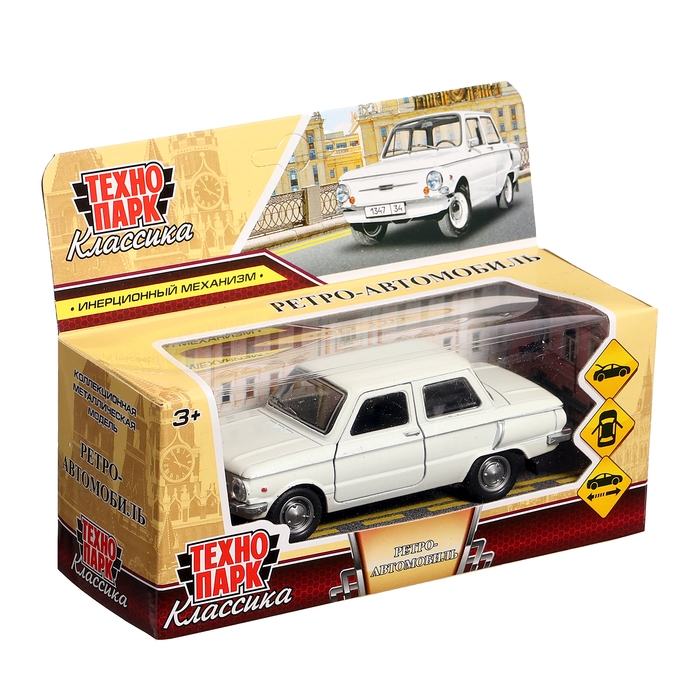 Машина металлическая &laquo;Запорожец&raquo;, инерция, 12 см, белый