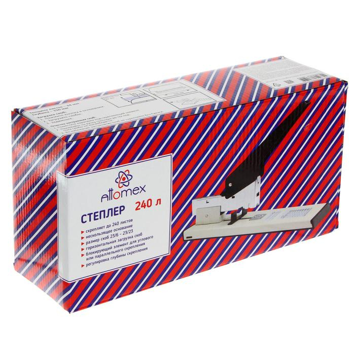 Степлер мощный 210 листов, Attomex, скобы 23/6-23/23, чёрный