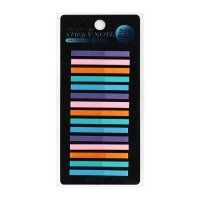 Блок-закладка с липким краем пластик 20л х 15 штук, 5 цв. пастель, 45мм х 4мм  CALLIGRATA