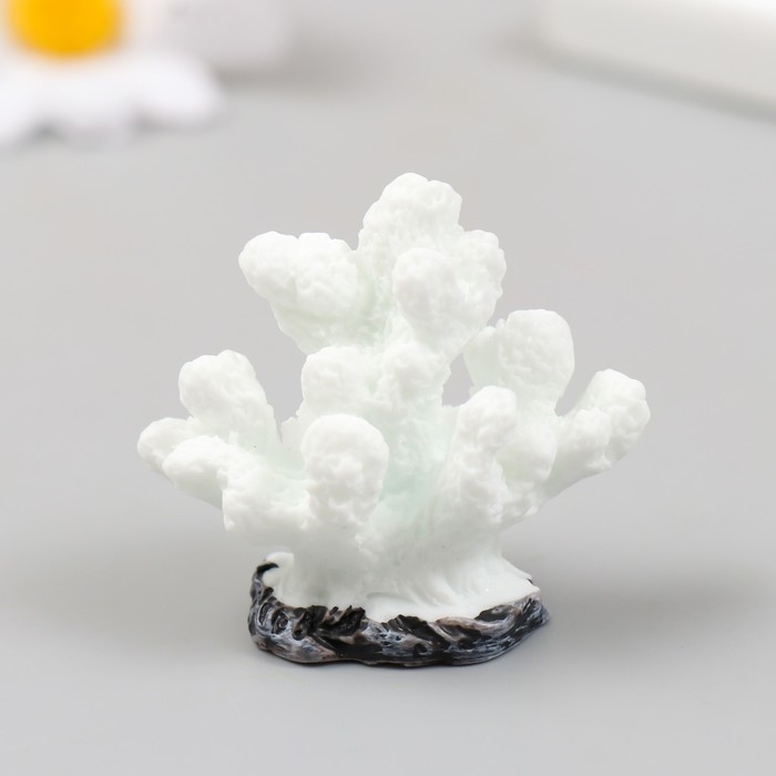 Фигурка для флорариума полистоун Фигурка для флорариума полистоун "Коралловый пальчик" белая 4,6х4,1 см