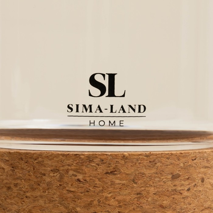 Чайник заварочный на пробковой подставке с крышкой "Алькорноке" 600 мл, 17х10х15 см