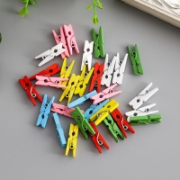 Декор для творчества дерево "Прищепка" 2,5 см (набор 30 шт) 10,5х11,5 см Декор для творчества дерево "Прищепка" 2,5 см (набор 30 шт) 10,5х11,5 см