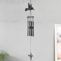 Музыка ветра металл "Колибри" 8 трубок и 1 колокольчик 80х19,8х9,3 см Музыка ветра металл "Колибри" 8 трубок и 1 колокольчик 80х19,8х9,3 см