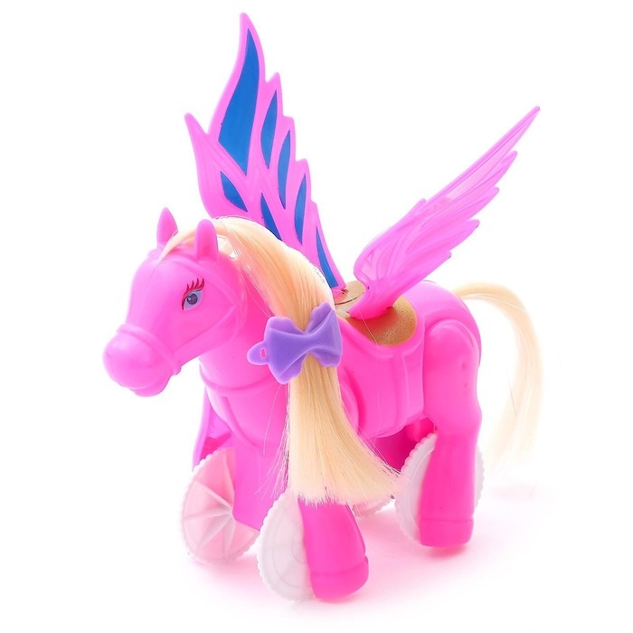 Игрушка заводная «Лошадка- Пегас», МИКС Игрушка заводная «Лошадка- Пегас», МИКС