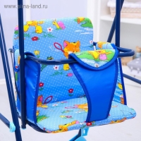 Качели детские напольные &laquo;Ветерок&raquo;, цвет синий,рисунок МИКС