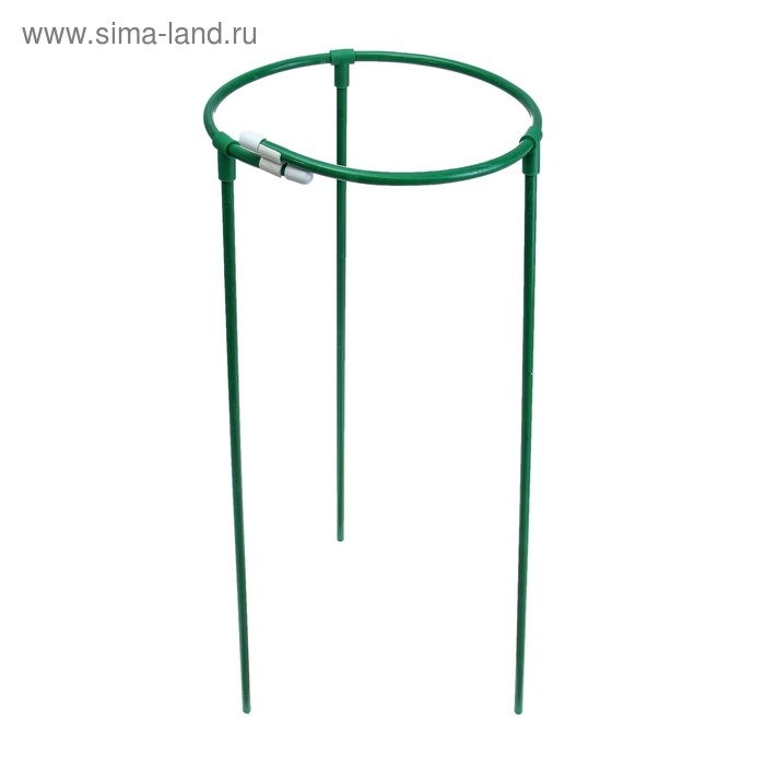 Кустодержатель, d = 30 см, h = 70 см, ножка d = 1 см металл, зелёный, троеножка Кустодержатель, d = 30 см, h = 70 см, ножка d = 1 см металл, зелёный, троеножка