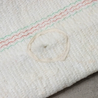 Тряпка для мытья пола Доляна, с отверстием для швабры, вискоза-ХПП, с оверлоком, 50&times;80 см, плотность 220 г/м, цвет белый