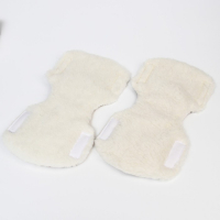 Варежки-муфты на ручку коляски, 2 шт., цвет бежевый