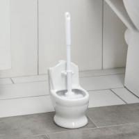 Ёрш для унитаза с подставкой &laquo;Классик&raquo;, 10&times;14&times;32 см, цвет белый